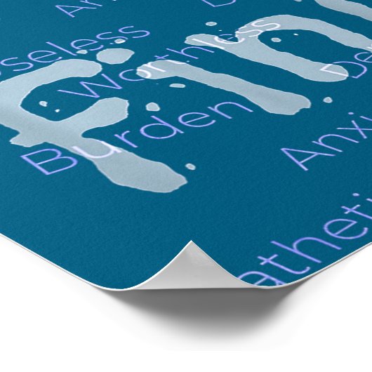 I'm Fine Suicide Prevention Awareness  Poster (Hoek)