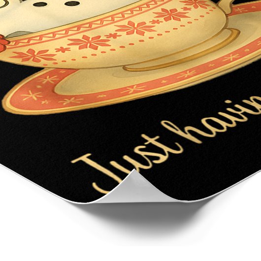 I'm Fine This Is Fine Just Having Meltdown Christm Poster (Hoek)