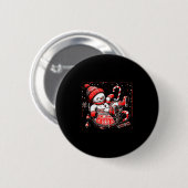 I'm Fine This Is Fine Just Having Meltdown Snowman Ronde Button 5,7 Cm (Voorkant /achterkant)