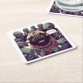 "I'm Fine!" Wendigo-Bitten Dog Halloween Coaster – Kartonnen Onderzetters (Schuin)