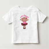 Im Four Birthday Gift Kinder Shirts (Voorkant)