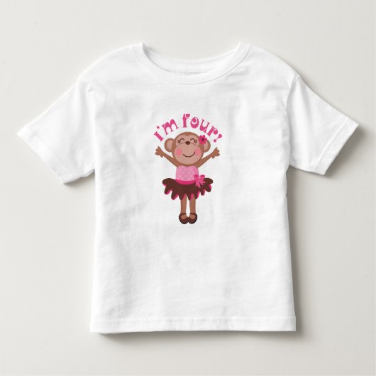 Im Four Birthday Gift Kinder Shirts (Voorkant)