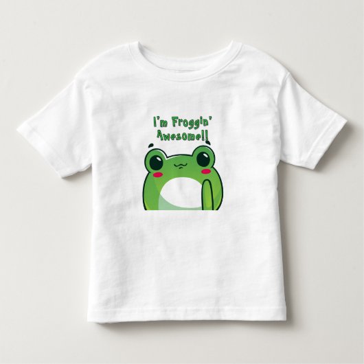 "I'm Froggin' Geweldige" - Kikkerthema schattig T- Kinder Shirts (Voorkant)