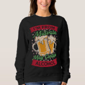 Im From Midvale May Contain Alcohol Beer  UT Trui (Voorkant)