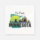 I'm from Minnesota Servetten (Voorkant)