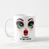 I'm Gasping, Fabulous Eyes Funny Face Koffiemok (Links)