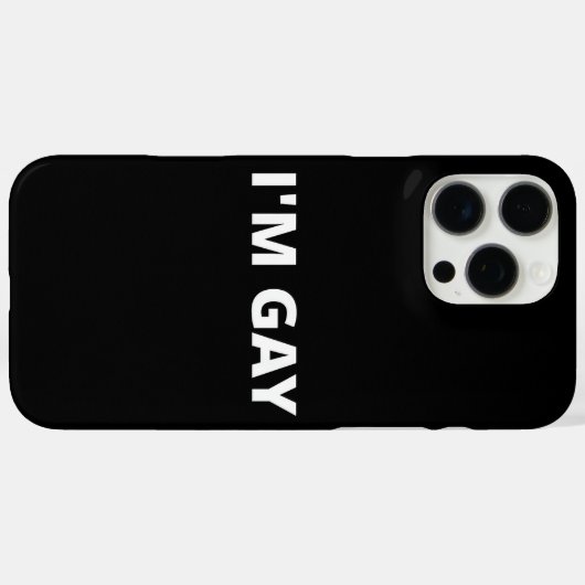 I'm Gay Case-Mate iPhone Case (Achterkant (horizontaal))