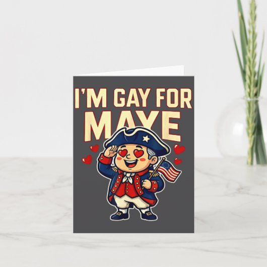 I'm Gay For Maye Funny Hearts  Kaart (Voorkant)