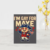 I'm Gay For Maye Funny Hearts  Kaart (Gele Bloem)