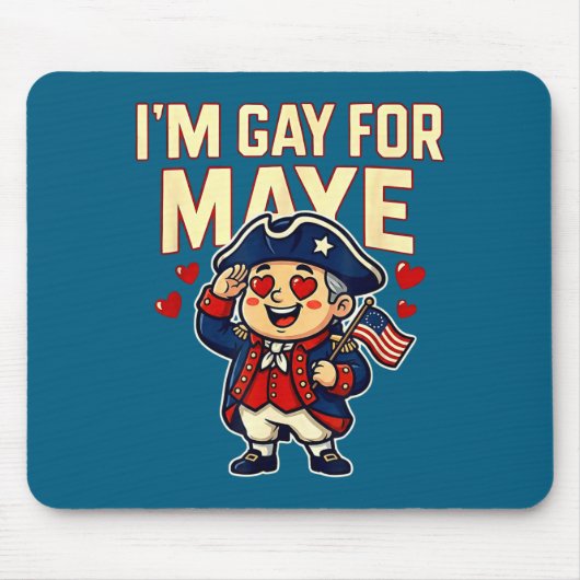 I'm Gay For Maye Funny Hearts Muismat (Voorkant)