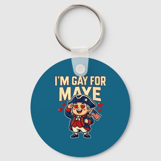 I'm Gay For Maye Funny Hearts Sleutelhanger (Voorkant)