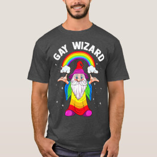Im Gay Mannen Boyvriend Gift Rainbow Wizard LGB T-shirt