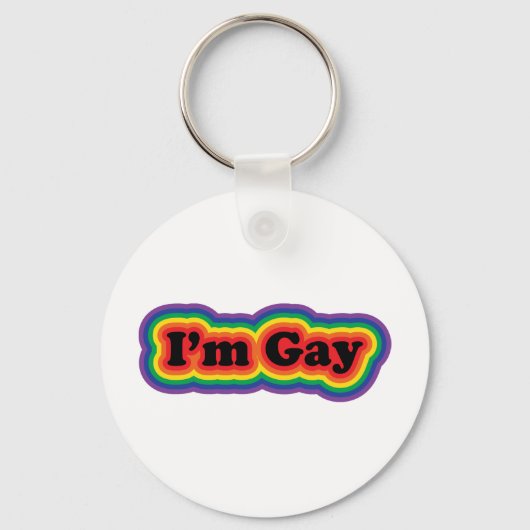 I'm Gay Sleutelhanger (Voorkant)