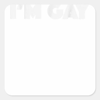 I'm Gay Vierkante Sticker