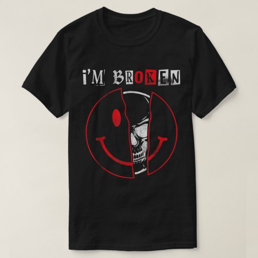 IM Gebroken Shirt Onzichtbare ziekte IM OK gebroke (Design voorkant)