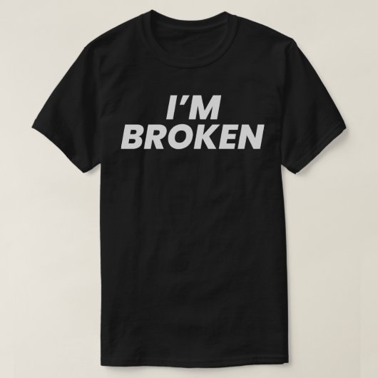 Im gebroken t-shirt (Design voorkant)