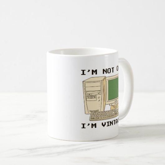 IM GEEN OUDE IM  COMPUTER KOFFIEMOK (Voorkant rechts)