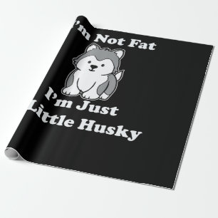 Im geen vet im husky Gek husky-citaat cadeau Cadeaupapier