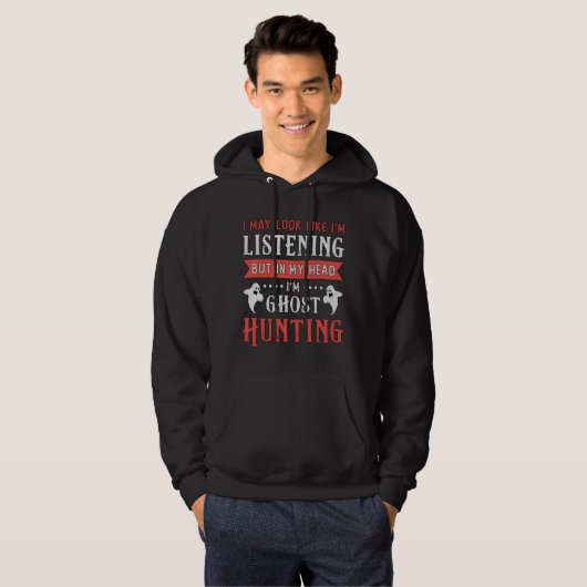 I'm Ghost Hunting Paranormal Hunt Ghost Hunter Hoodie (Voorkant volledig)