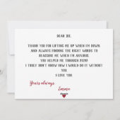 "I'm glad I swiped right" fun romantic Dating Feestdagenkaart (Achterkant)