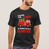 Im Going To Be A Big Brother  Firetruck Baby Revea T-shirt (Voorkant)