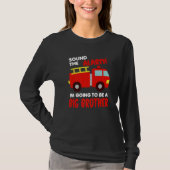 Im Going To Be A Big Brother  Firetruck Baby Revea T-shirt (Voorkant)
