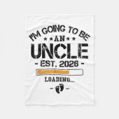 I'm Going To Be An Uncle 2026 - New Baby Announcem Fleece Deken (Voorkant)
