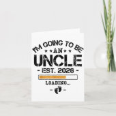 I'm Going To Be An Uncle 2026 - New Baby Announcem Kaart (Voorkant)