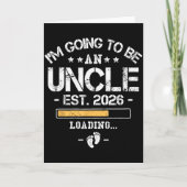 I'm Going To Be An Uncle 2026 - New Baby Announcem Kaart (Voorkant)