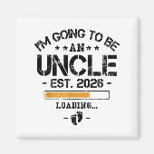 I'm Going To Be An Uncle 2026 - New Baby Announcem Magneet (Voorkant)