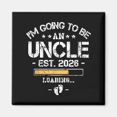 I'm Going To Be An Uncle 2026 - New Baby Announcem Magneet (Voorkant)