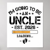 I'm Going To Be An Uncle 2026 - New Baby Announcem Poster (Voorkant)