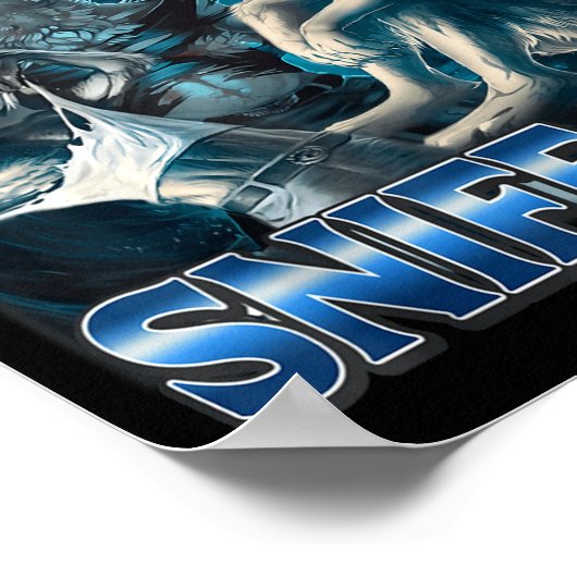 I'm Gonna Sniff You Funny Alpha Wolf Meme Unhinged Poster (Hoek)