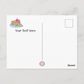 I'm Good, Kawaii Cartoon Rainbow Cake Postcard Briefkaart (Achterkant)