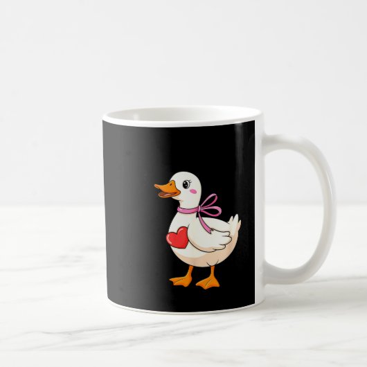 I'm Goosey For You Coquette Valentine Goose Koffiemok (Rechts)