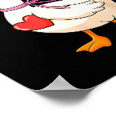 I'm Goosey For You Coquette Valentine Goose  Poster (Hoek)