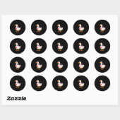 I'm Goosey For You Coquette Valentine Goose Ronde Sticker (Vel)