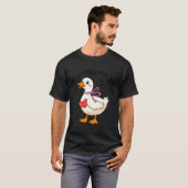 I'm Goosey For You Coquette Valentine Goose T-shirt (Voorkant volledig)