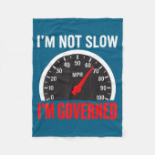 I'm Governed Speed Limiter Funny Trucker Truck Dri Fleece Deken (Voorkant)