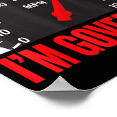 I'm Governed Speed Limiter Funny Trucker Truck Dri Poster (Hoek)