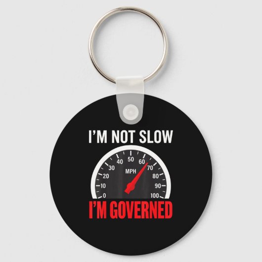 I'm Governed Speed Limiter Funny Trucker Truck Dri Sleutelhanger (Voorkant)