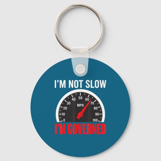 I'm Governed Speed Limiter Funny Trucker Truck Dri Sleutelhanger (Voorkant)