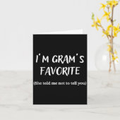 I'm Gram's Favorite -  Kaart (Gele Bloem)