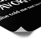 I'm Gram's Favorite -  Poster (Hoek)