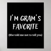 I'm Gram's Favorite -  Poster (Voorkant)