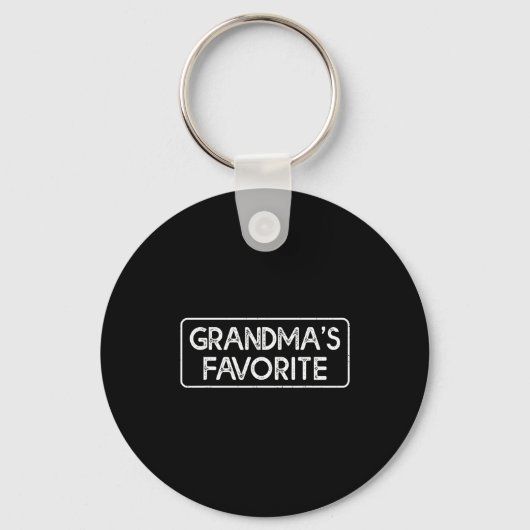 I'm Grandma's Favorite Funny Grandson Granddaughte Sleutelhanger (Voorkant)