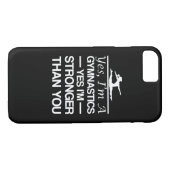 Im Gymnastics is sterker dan jij Case-Mate iPhone Case (Achterkant (Horizontaal))