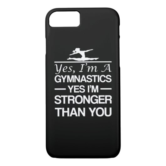 Im Gymnastics is sterker dan jij Case-Mate iPhone Case (Achterkant)