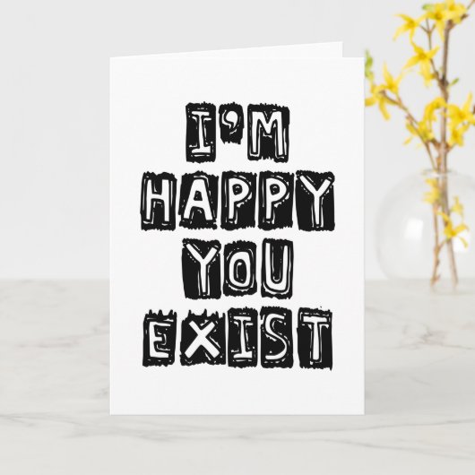 I'm happy you exist kaart (Gele Bloem)