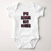 I'm happy you exist romper (Voorkant)